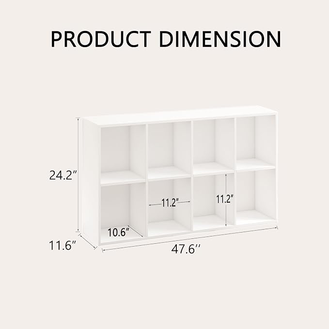 Wooden 8 Cube Storage Organizer - Image 2