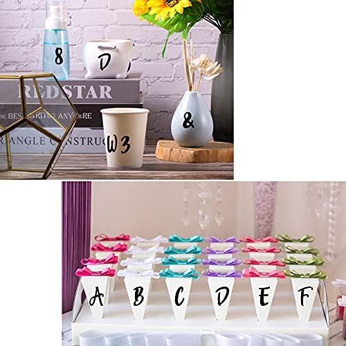 Outus 576 Pieces 8 Sheets Letters Stickers Self Adhesive Vinyl Letter Alphabet - Image 5