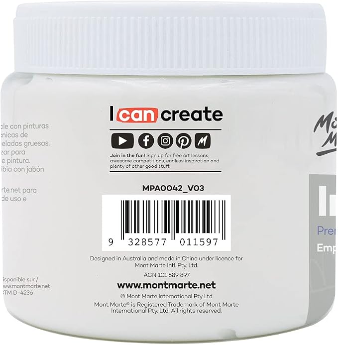 Mont Marte Impasto Acrylic Medium 500ml - Image 2