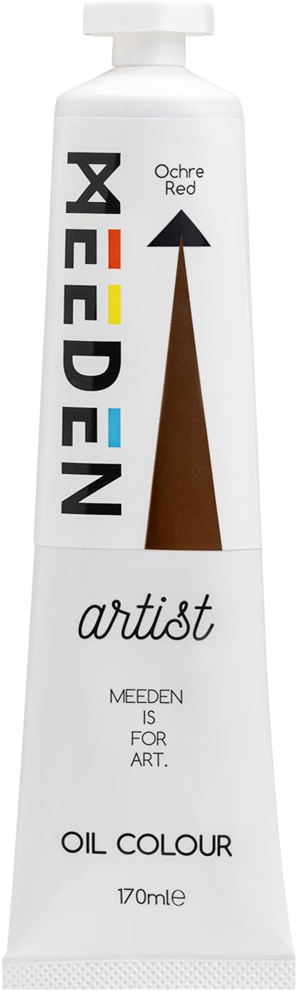 MEEDEN Artist Grade Oil Paint: Ochre Red - 170ml/5.7oz Tube - Professional Art by MEEDEN