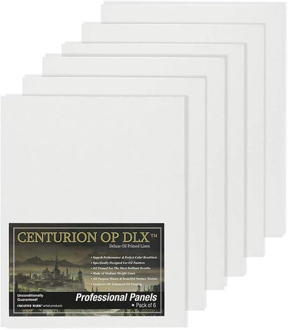 Centurion Deluxe Professional Oil Primed Linen Canvas Panels by Centurion