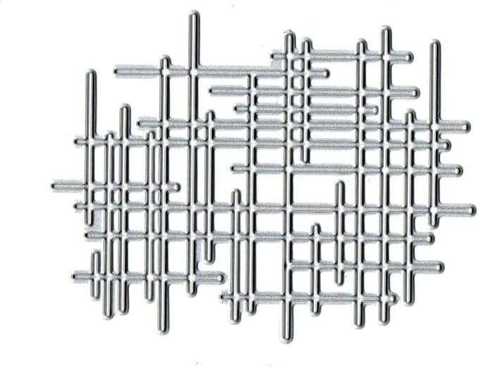 1Pc Silver Irregular Lines Metal Cutting Dies by GANPUB