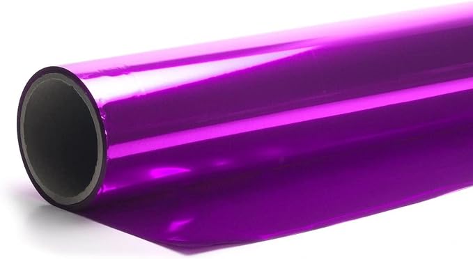 Anderson's Purple Shiny Metallic PVC Roll: 47" x 100' Flame-Resistant Event - Image 3