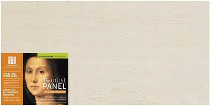 Ampersand Art Supply Unprimed Basswood Artist Panel, 1-1/2" Cradled Profile by AmpersandArtSupply
