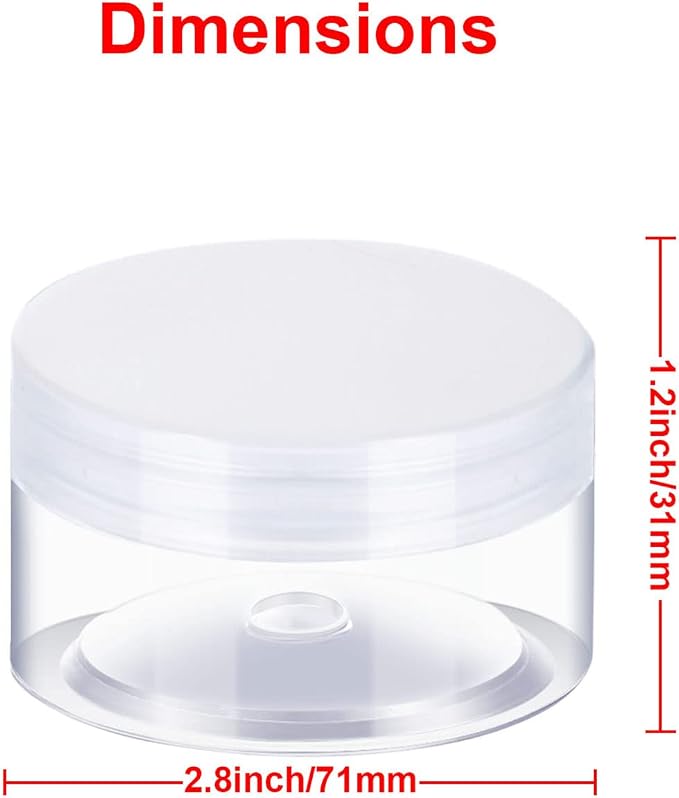 SATINIOR 12 Pack Plastic Container Jars - Image 3