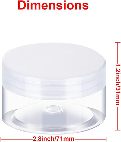 SATINIOR 12 Pack Plastic Container Jars - Image 3