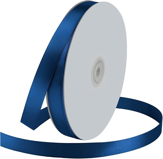 5/8" Wide x 100 Yards Single Face Polyester Satin Ribbon, Satin Ribbon by KMERLIFE