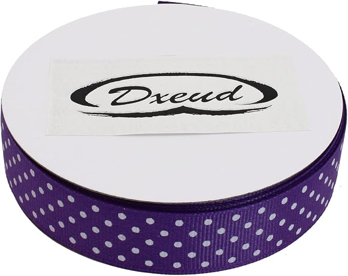 Polka Dot Grosgrain Ribbon 25 Yard Each Roll 100% Polyester - Image 3