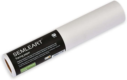 SEMLEART Artit's Tracing Paper roll, 32lb/50gsm, 10 inch x 25 Yard, Translucent by SEMLEART