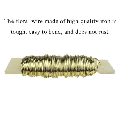 HAHIYO 22Gauge Golden Floral Wire - Image 3