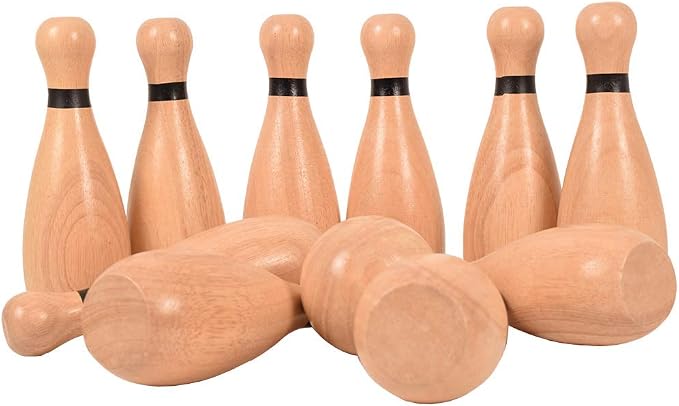 NI-ROU Outdoor Giant Lawn Bowling Games Rubber Wooden Lawn Set Fun Sports Games - Image 8