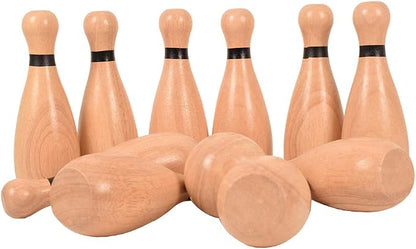 NI-ROU Outdoor Giant Lawn Bowling Games Rubber Wooden Lawn Set Fun Sports Games - Image 8