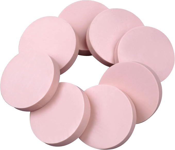 8 Pcs 2"x2" Pink Rubber Carving Blocks by XoreArt
