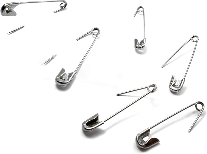 vrupin 100Pcs-3inch Stainless Steel Safety Pins, Safety Pins Bulk Metal Silver - Image 4