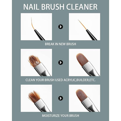 AIJIMEI Acrylic Nail Brush Cleaner Acrylic Brush Cleaners Liquid Acrylic Paint - Image 5