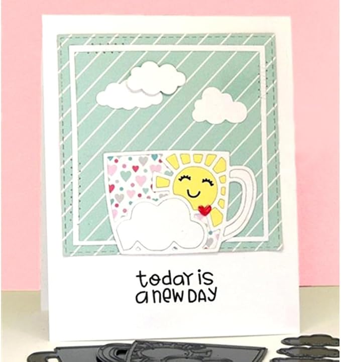 Cutting Dies for Card Making, Metal Scrapbooking Die-Cuts, DIY Bckground Frame - Image 6