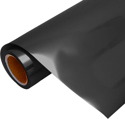 Threadart Metallic Foil Charcoal Heat Transfer Vinyl Film | Custom Cut Roll 20" by ThreadArt