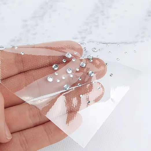 Blinginbox Hotfix Tape, Hot Fix Rhinestones Transfer Film Paper Iron on - Image 2