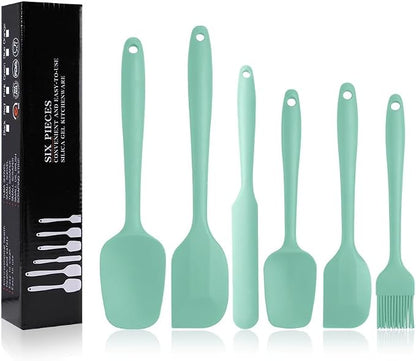 Silicone Spatulas Set, Rubber Spoon Spatula Heat Resistant Spoonula One Piece by MOACC