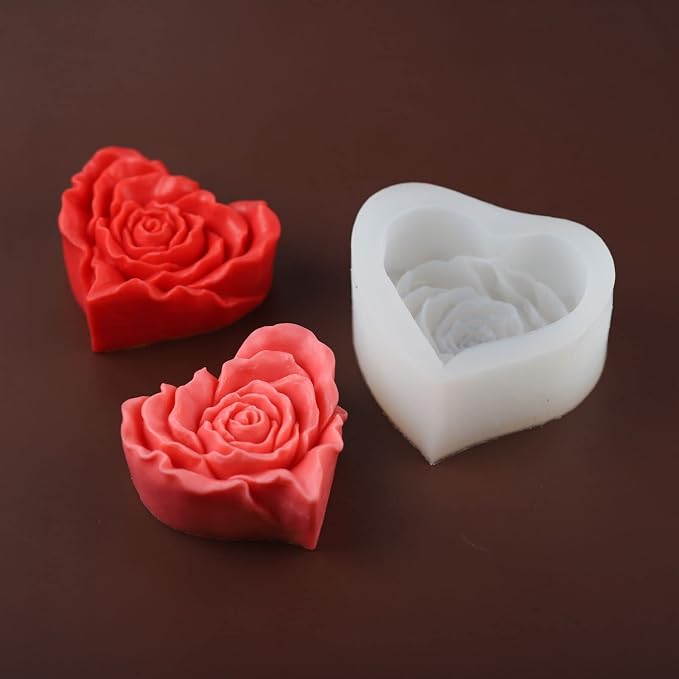 3.5 inch Rose Flower Mold Handmade Rose Soap Mold Peony Silicone Mold - Image 6