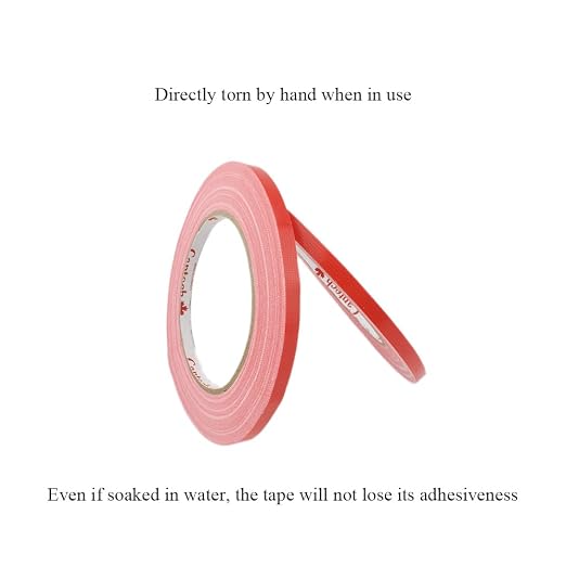 HAHIYO Red 0.25Inch Wide Floral Tape, Waterproof Florist Tape Flower Wrap - Image 4
