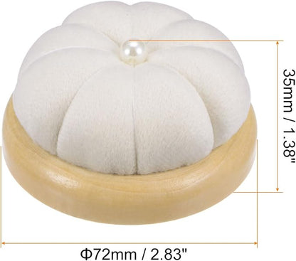 HARFINGTON Wooden Base Pin Cushion Japanese Style Cute Needle Holder - Image 2