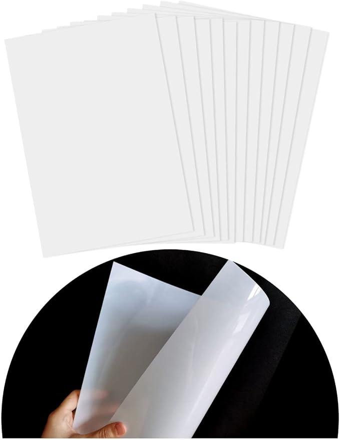 12 Pcs 10 Mil Blank Stencil Sheets 12 x 24 inch Milky Translucent PET Stencil by Qulinshine
