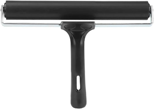 7.8 Inch Soft Rubber Brayer, Rubber Brayer Roller Paint Brush Ink Applicator by Walfront