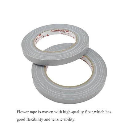 HAHIYO Silver 0.5Inch Wide Floral Tape, Waterproof Florist Tape Flower Wrap - Image 3