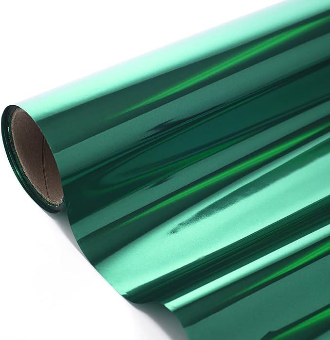 Anderson's Teal Shiny Metallic PVC Roll: 47" x 100' Flame-Resistant Event Decor by Andersons