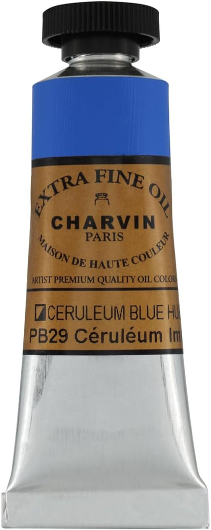 Charvin Extra Fine Oil Paint, Cerulean Blue Hue 20 mL - Image 2