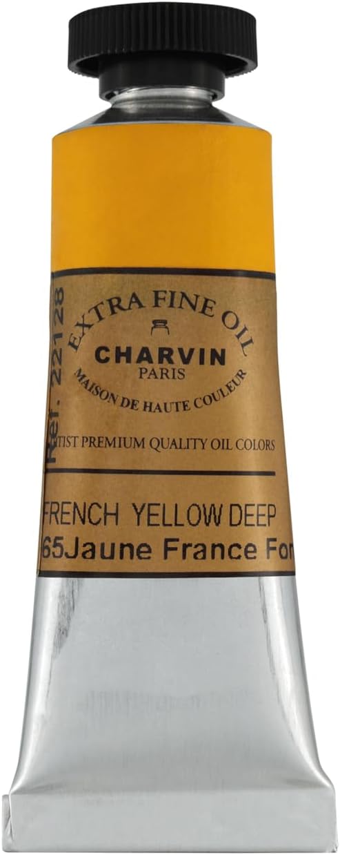Charvin Extra Fine Oil Paint, French Yellow Deep 20 mL - Image 2