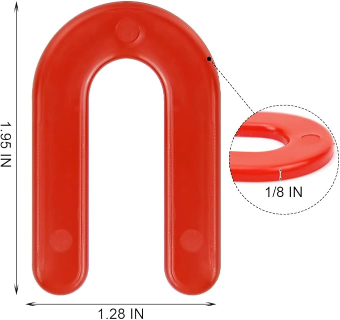 DGSL Tile Leveling System Tile Spacers 1/8 Inch, 500 pieces Horseshoe Shim U - Image 2