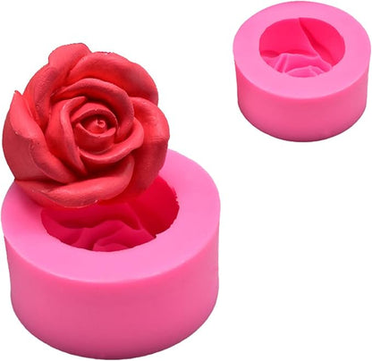 Rose Candle Mold Flower Silicone Mold - Image 5