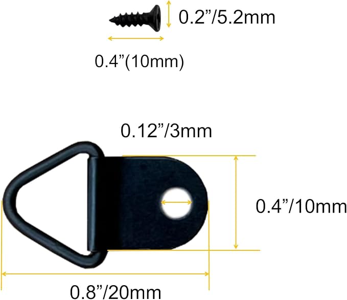 Small Triangle Ring Steel Picture Hangers - Image 3