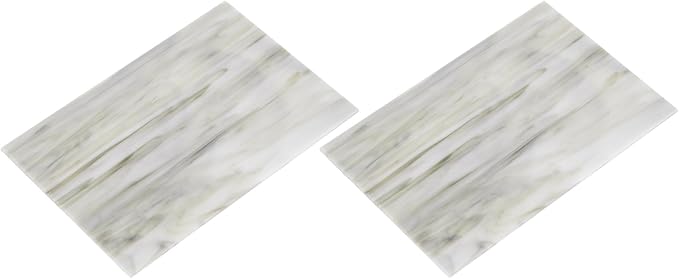 MECCANIXITY 2 Pcs Stained Glass Sheet Mosaic Tile 7.9 Inch x 5.9 Inch Light by MECCANIXITY