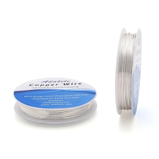 Adabele 65 Feet Premium Tarnish Resistant Round Jewelry Wire Copper Beading by AdabeleLLC
