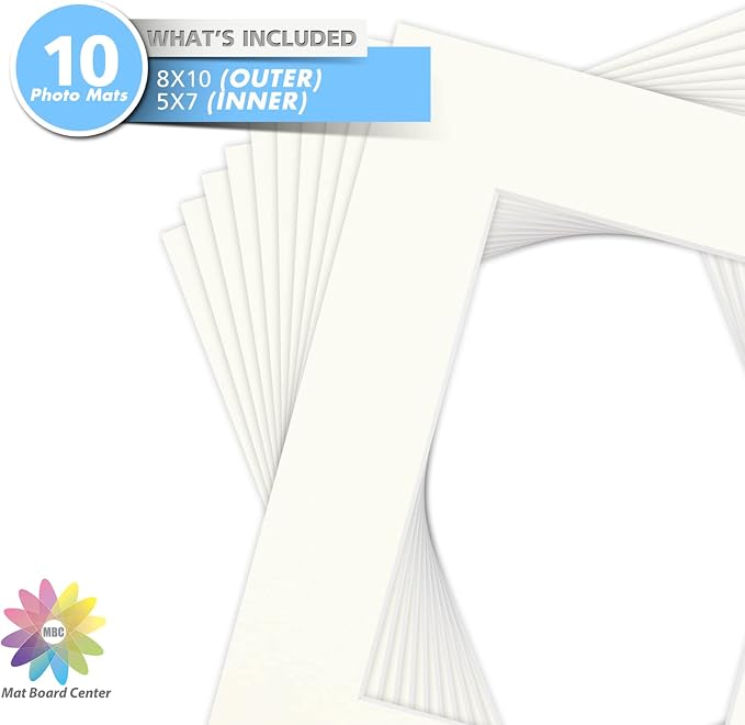 Mat Board Center, 8x10 for 5x7 Ivory Turret Color Mats - Image 3