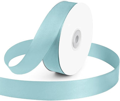 Kmer Life 1 in x 50 Yards Baby Blue Polyester Satin Ribbon by KMERLIFE