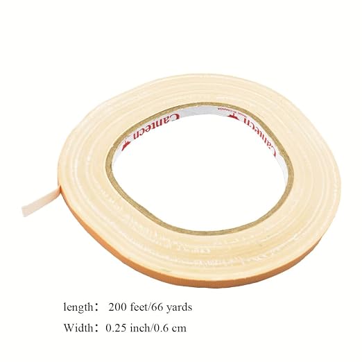 HAHIYO Light Brown 0.25Inch Wide Floral Tape, Waterproof Florist Tape Flower - Image 3