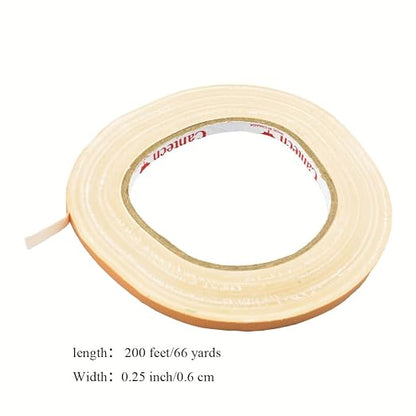 HAHIYO Light Brown 0.25Inch Wide Floral Tape, Waterproof Florist Tape Flower - Image 3