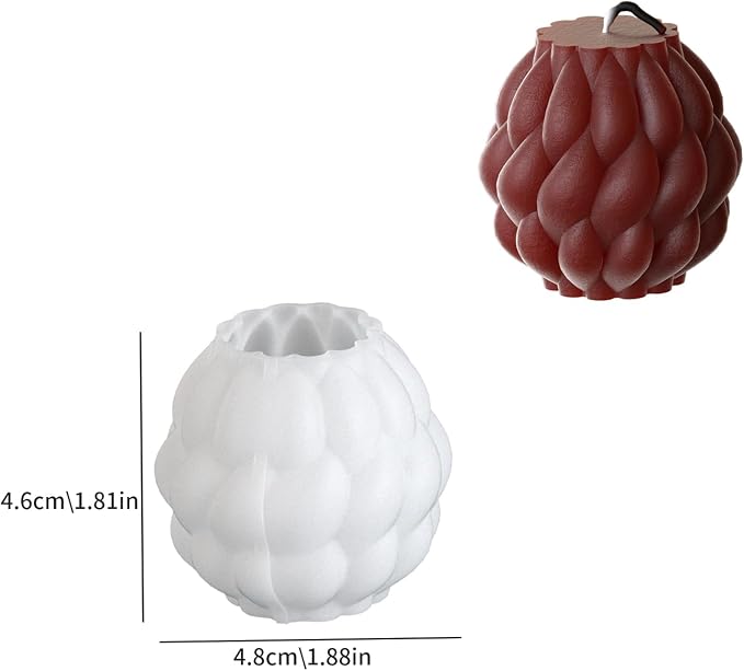 3 Pack Spiral Ball Cylinder Soap & Candle Mold - Image 6