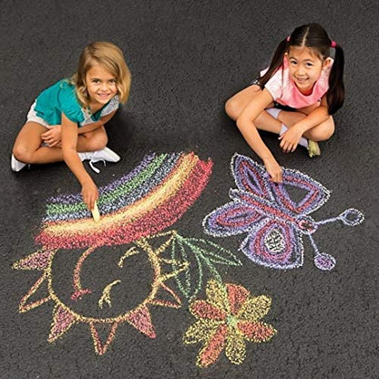 S&S Worldwide Giant Box of Jumbo Sidewalk Chalk, 126 Pieces, 9 Colors - Image 2