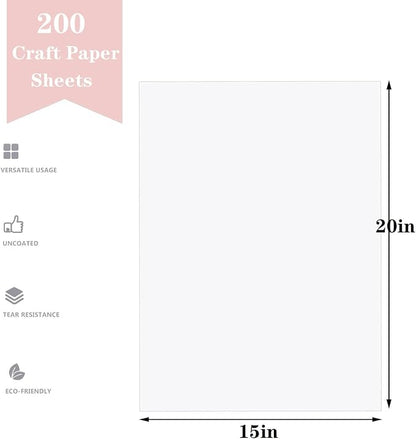 15”x 20”Kraft Paper Sheets Bulk White Paper, Large Craft Paper - Image 2