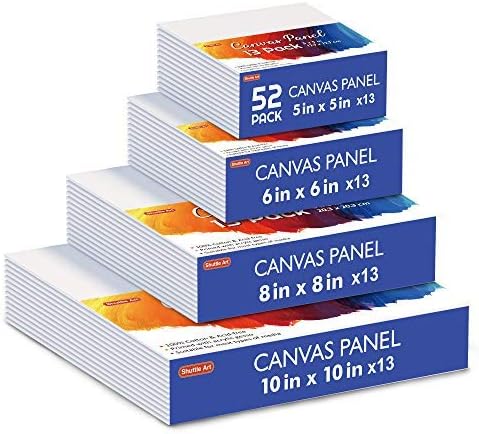 Shuttle Art Painting Canvas Panel, 52 Multi Pack, 10x10 inch, 100% Cotton Art - Image 8