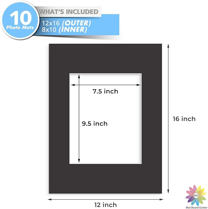 MBC MAT BOARD CENTER, 10 Pack 12x16 - Image 3