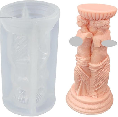 3D Venus Goddess Candle Mold Venus Goddess Portrait Ancient Roman Venus Resin by ESEENSSiliconeMolds
