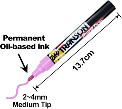 TRANSON 12 Colors Permanent Paint Markers - Image 3