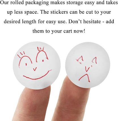 HAHIYO 1Inch 500Pcs White Kraft Label Sticker Roll - Image 6