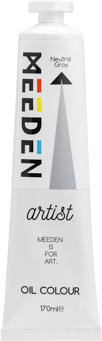 MEEDEN Artist Grade Oil Paint: Neutral Gray - 170ml/5.7oz Tube - Professional by MEEDEN